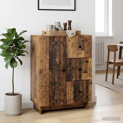 Sideboard Gammalt trä 66 x 34,5 x 90 cm Konstruerat trä