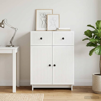 Sideboard Vit 66 x 34,5 x 90 cm Konstruerat trä