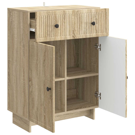 Sideboard med låda Sonoma-ek 66 x 34,5 x 90 cm Konstruerat trä