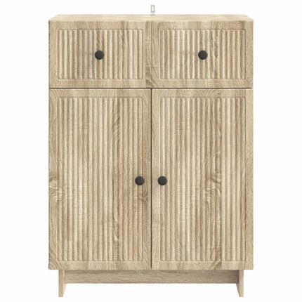 Sideboard med låda Sonoma-ek 66 x 34,5 x 90 cm Konstruerat trä