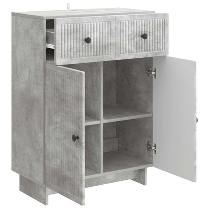 Sideboard med låda Betonggrå 66 x 34,5 x 90 cm Konstruerat trä