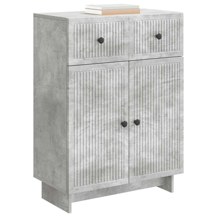 Sideboard med låda Betonggrå 66 x 34,5 x 90 cm Konstruerat trä