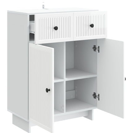 Sideboard Vit högglans 66 x 34,5 x 90 cm Konstruerat trä