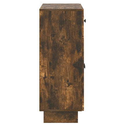 Sideboard med låda Rökt ek 66 x 34,5 x 90 cm Konstruerat trä
