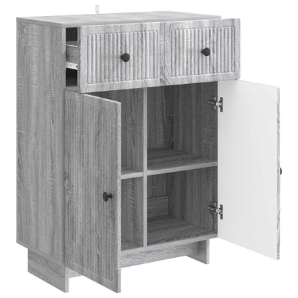 Sideboard Grå sonoma-ek 66 x 34,5 x 90 cm Konstruerat trä