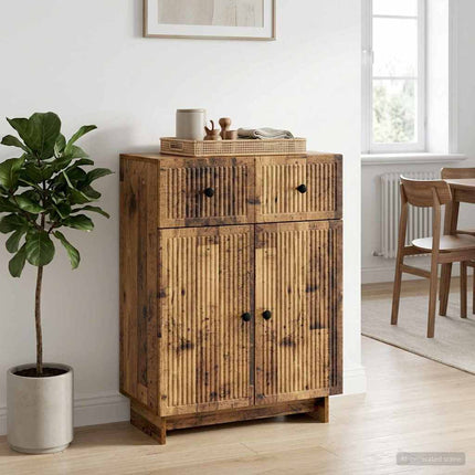 Sideboard Gammalt trä 66 x 34,5 x 90 cm Konstruerat trä