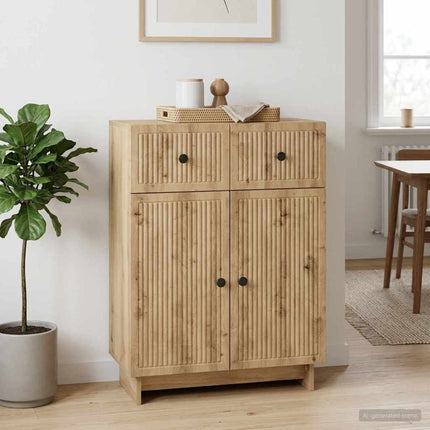 Sideboard Artisan-ek 66 x 34,5 x 90 cm Konstruerat trä
