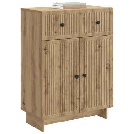 Sideboard med låda Artisan-ek 66 x 34,5 x 90 cm Konstruerat trä