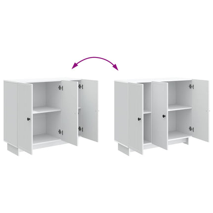 Sideboard Vit 89 x 34,5 x 80 cm Konstruerat trä