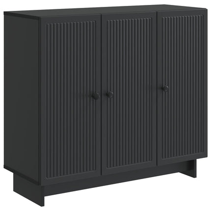 Sideboard Svart 89 x 34,5 x 80 cm Konstruerat trä
