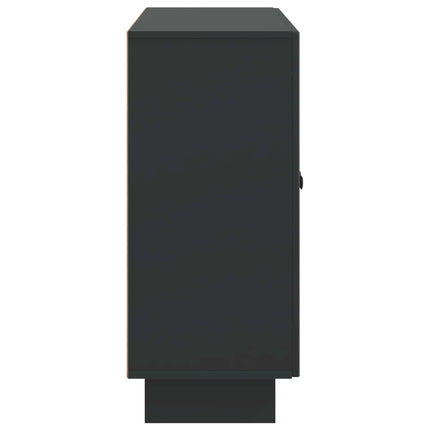 Sideboard Svart 89 x 34,5 x 80 cm Konstruerat trä
