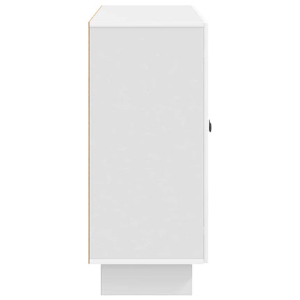 Sideboard Vit högglans 89 x 34,5 x 80 cm Konstruerat trä