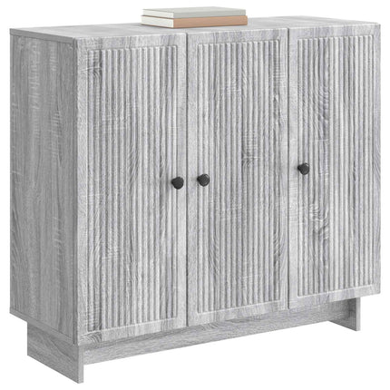 Sideboard Grå sonoma-ek 89 x 34,5 x 80 cm Konstruerat trä