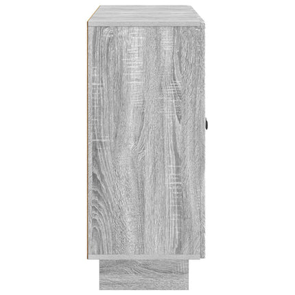 Sideboard Grå sonoma-ek 89 x 34,5 x 80 cm Konstruerat trä