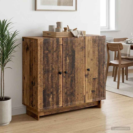 Sideboard Gammalt trä 89 x 34,5 x 80 cm Konstruerat trä