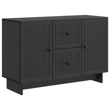 Sideboard med låda Svart 89 x 34,5 x 60 cm Konstruerat trä
