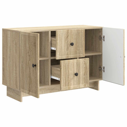Sideboard med låda Sonoma-ek 89 x 34,5 x 60 cm Konstruerat trä