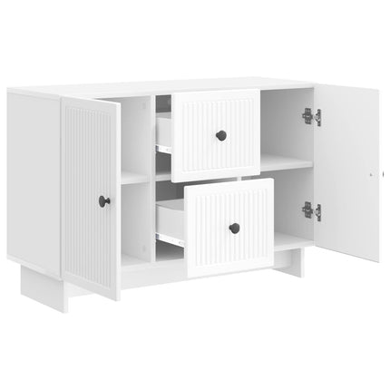 Sideboard Vit högglans 89 x 34,5 x 60 cm Konstruerat trä