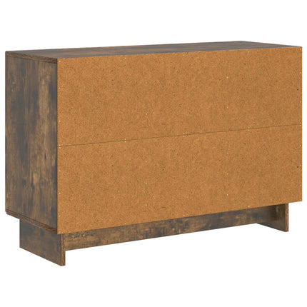 Sideboard med låda Rökt ek 89 x 34,5 x 60 cm Konstruerat trä