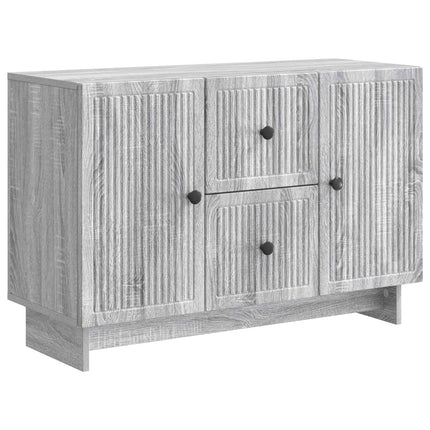 Sideboard Grå sonoma-ek 89 x 34,5 x 60 cm Konstruerat trä
