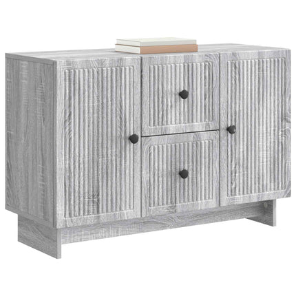 Sideboard Grå sonoma-ek 89 x 34,5 x 60 cm Konstruerat trä