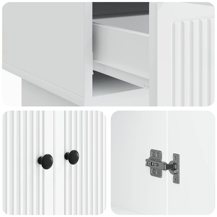 Sideboard Vit 66 x 34,5 x 95 cm Konstruerat trä