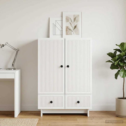 Sideboard Vit 66 x 34,5 x 95 cm Konstruerat trä
