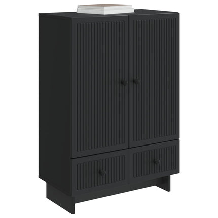 Sideboard Svart 66 x 34,5 x 95 cm Konstruerat trä
