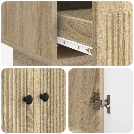 Sideboard Sonoma-ek 66 x 34,5 x 95 cm Konstruerat trä