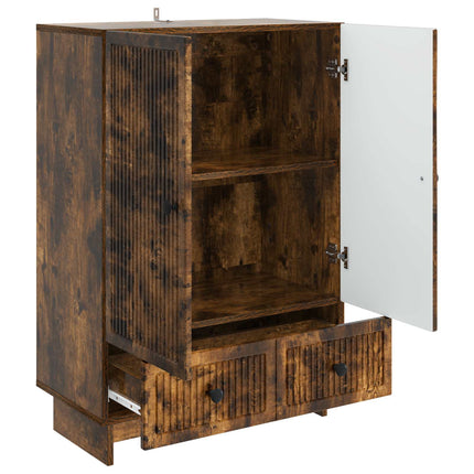 Sideboard Rökt Ek 66 x 34,5 x 95 cm Konstruerat trä