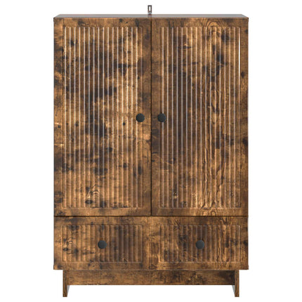 Sideboard Rökt Ek 66 x 34,5 x 95 cm Konstruerat trä