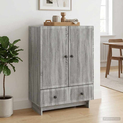 Sideboard Grå Sonoma 66 x 34,5 x 95 cm Konstruerat trä
