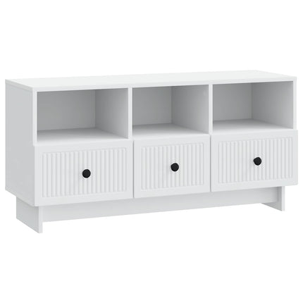 TV-skåp med låda Vit 102 x 34,5 x 50 cm Konstruerat trä