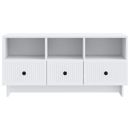 TV-skåp med låda Vit 102 x 34,5 x 50 cm Konstruerat trä