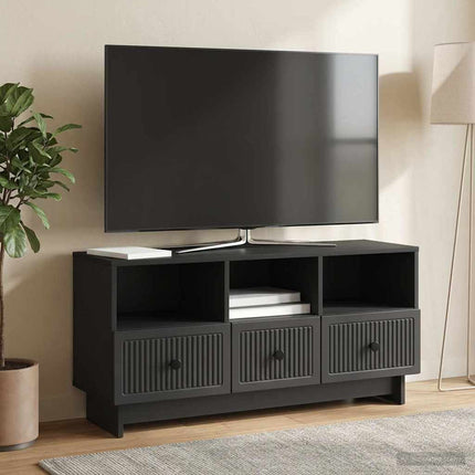 TV-skåp med låda Svart 102 x 34,5 x 50 cm Konstruerat trä