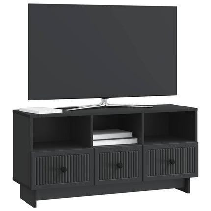 TV-skåp med låda Svart 102 x 34,5 x 50 cm Konstruerat trä