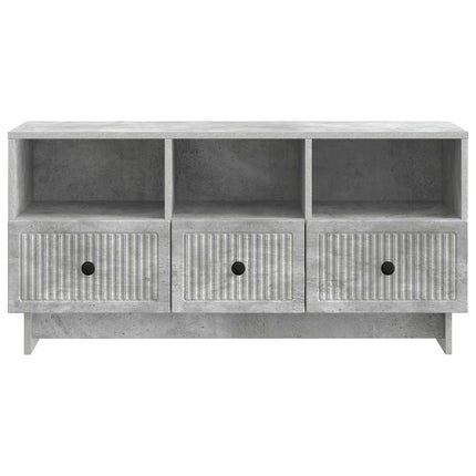 TV-skåp med låda Betonggrå 102 x 34,5 x 50 cm Konstruerat trä