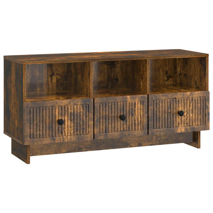 TV-skåp med låda Rökt ek 102 x 34,5 x 50 cm Konstruerat trä