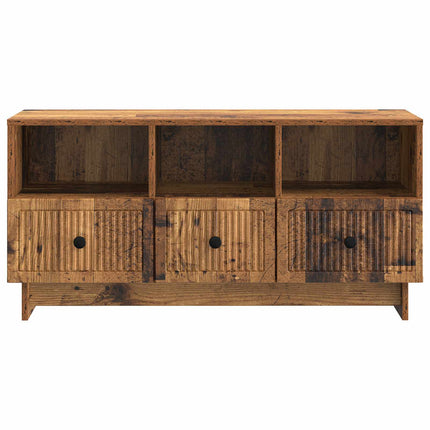 TV-skåp med låda Gammalt trä 102 x 34,5 x 50 cm Konstruerat trä
