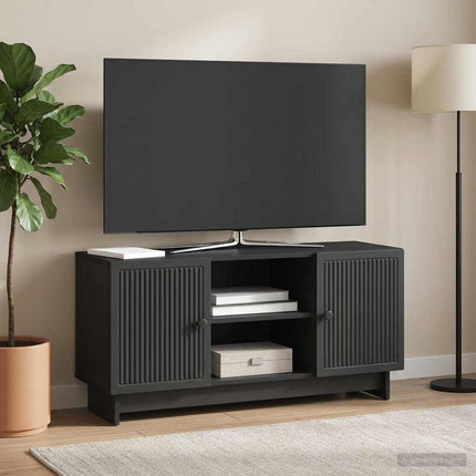 TV-skåp 102 x 34,5 x 50 cm Svart Konstruerat trä