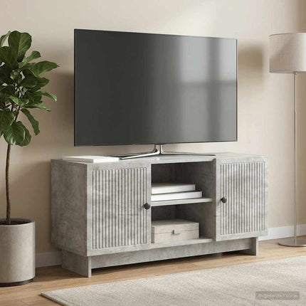 TV-skåp 102 x 34,5 x 50 cm Betonggrå Konstruerat trä