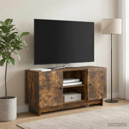 TV-skåp 102 x 34,5 x 50 cm Rökt ek Konstruerat trä