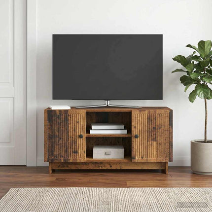 TV-skåp 102 x 34,5 x 50 cm Gammalt trä Konstruerat trä