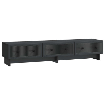 TV-skåp med låda Svart 147 x 34,5 x 30 cm Konstruerat trä