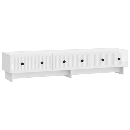 TV-skåp Vit högglans 147 x 34,5 x 30 cm Konstruerat trä