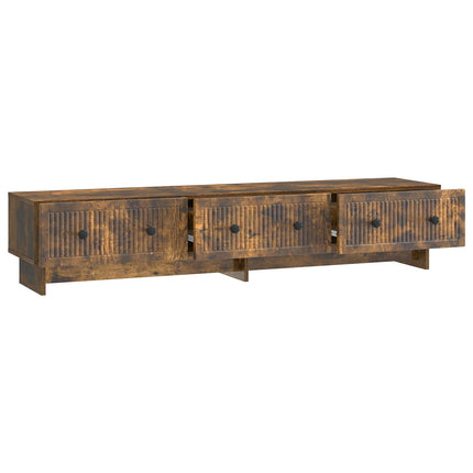 TV-skåp med låda Rökt ek 147 x 34,5 x 30 cm Konstruerat trä