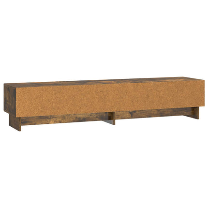 TV-skåp med låda Rökt ek 147 x 34,5 x 30 cm Konstruerat trä