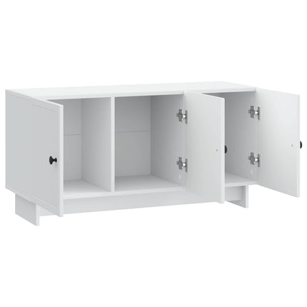 TV-skåp Vit 99 x 34,5 x 50 cm Konstruerat trä