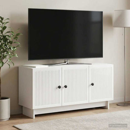 TV-skåp Vit högglans 99 x 34,5 x 50 cm Konstruerat trä