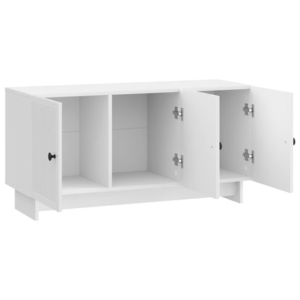 TV-skåp Vit högglans 99 x 34,5 x 50 cm Konstruerat trä